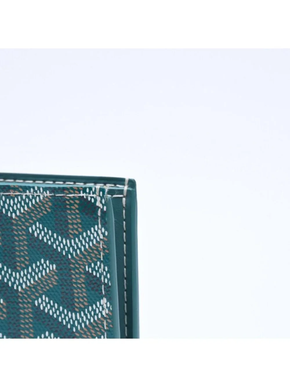 Goyard Victoire Wallet Leather Green